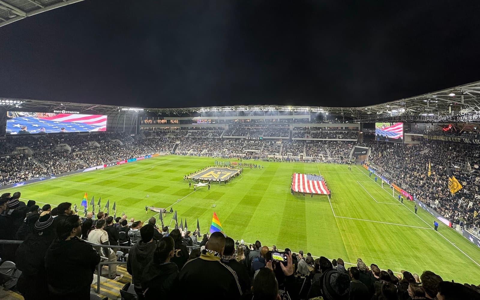 BMO Stadium before an LAFC–Seattle Sounders MLS Cup Western Conference semifinal on Nov. 23, 2024 — the venue Berg’s ownership group helped turn into an MLS benchmark before he leaves the club to run the league.