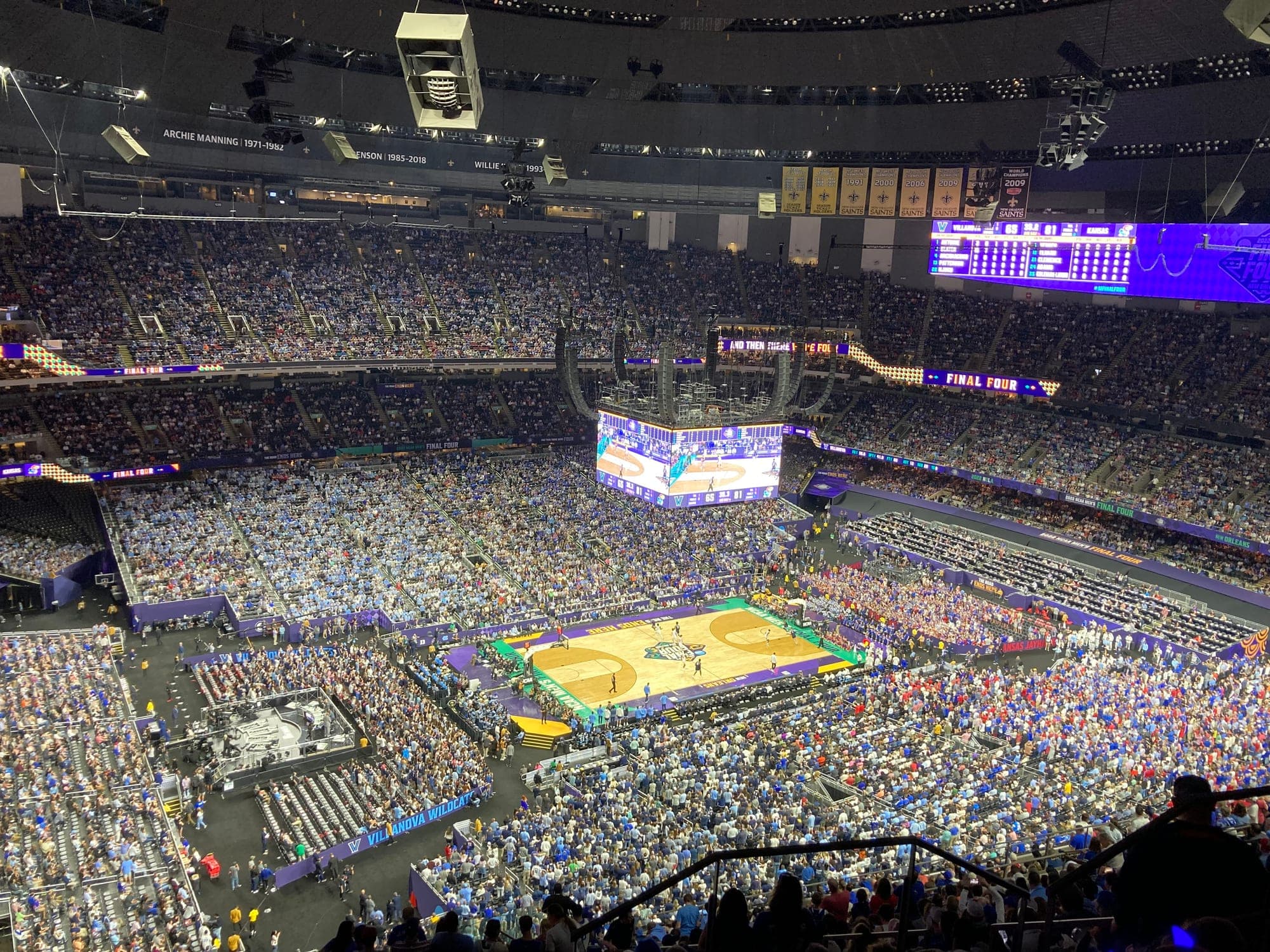 Kansas and Villanova in the 2022 Final Four at the Superdome — the stage seeding fights are built to reach.