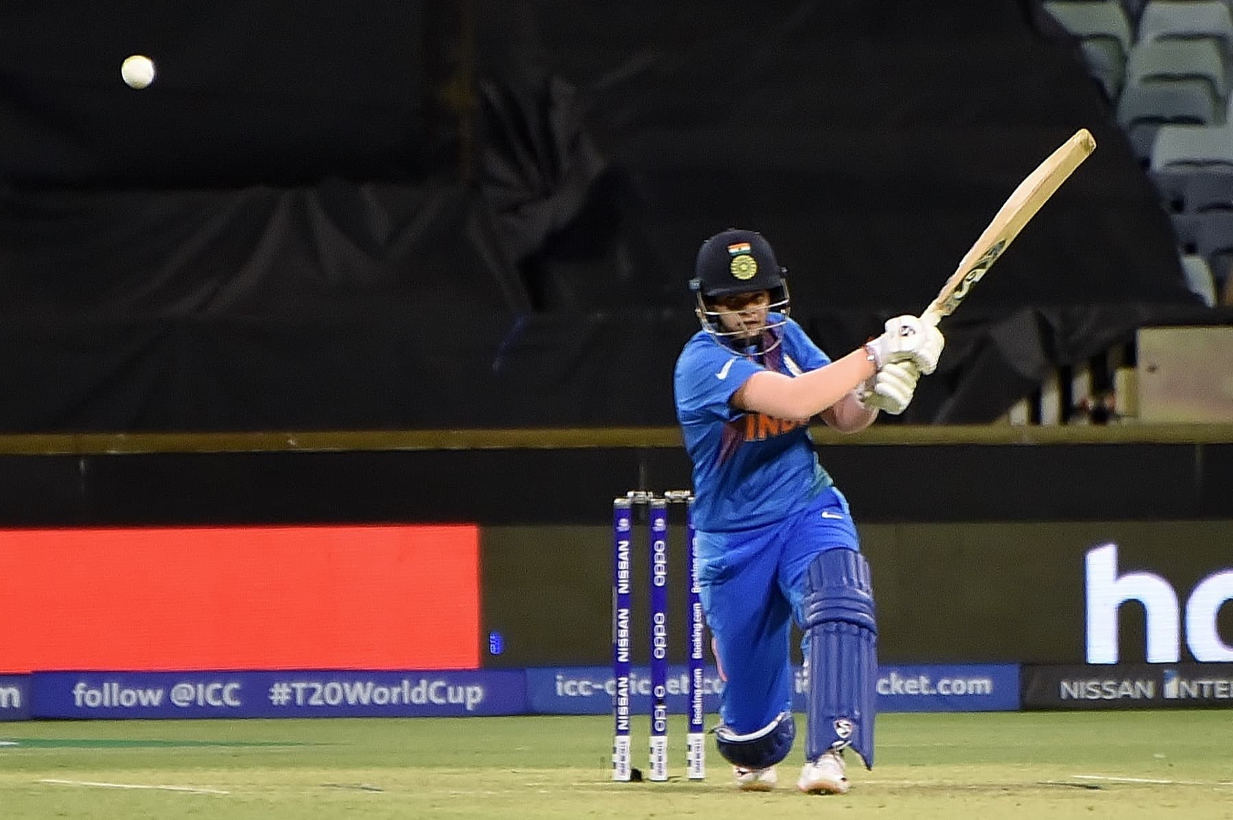 Shafali Verma batting for India at the 2020 Women’s T20 World Cup — cricket’s global footprint includes women’s game growth as well as men’s leagues.