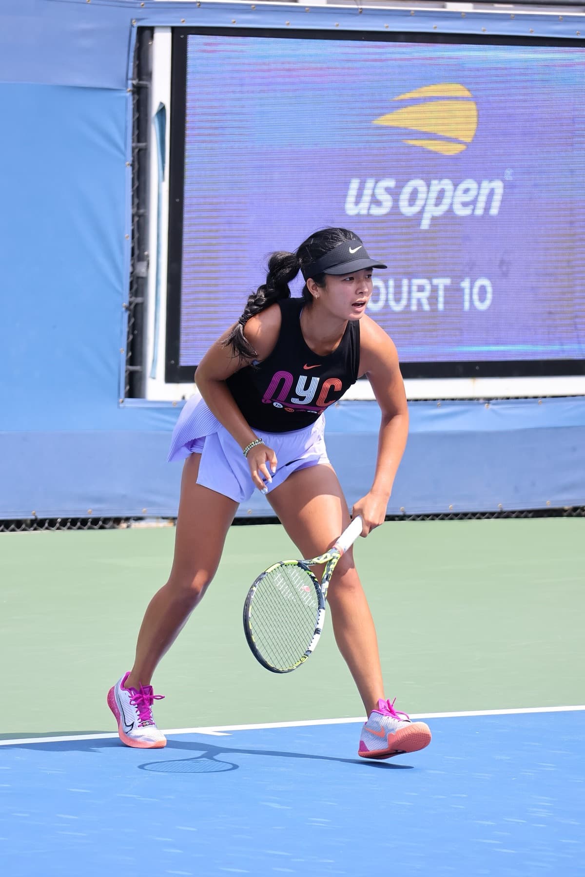Alexandra Eala at the 2024 U.S. Open — the hard-court swing she returns to this week in Washington as a top-30 player.