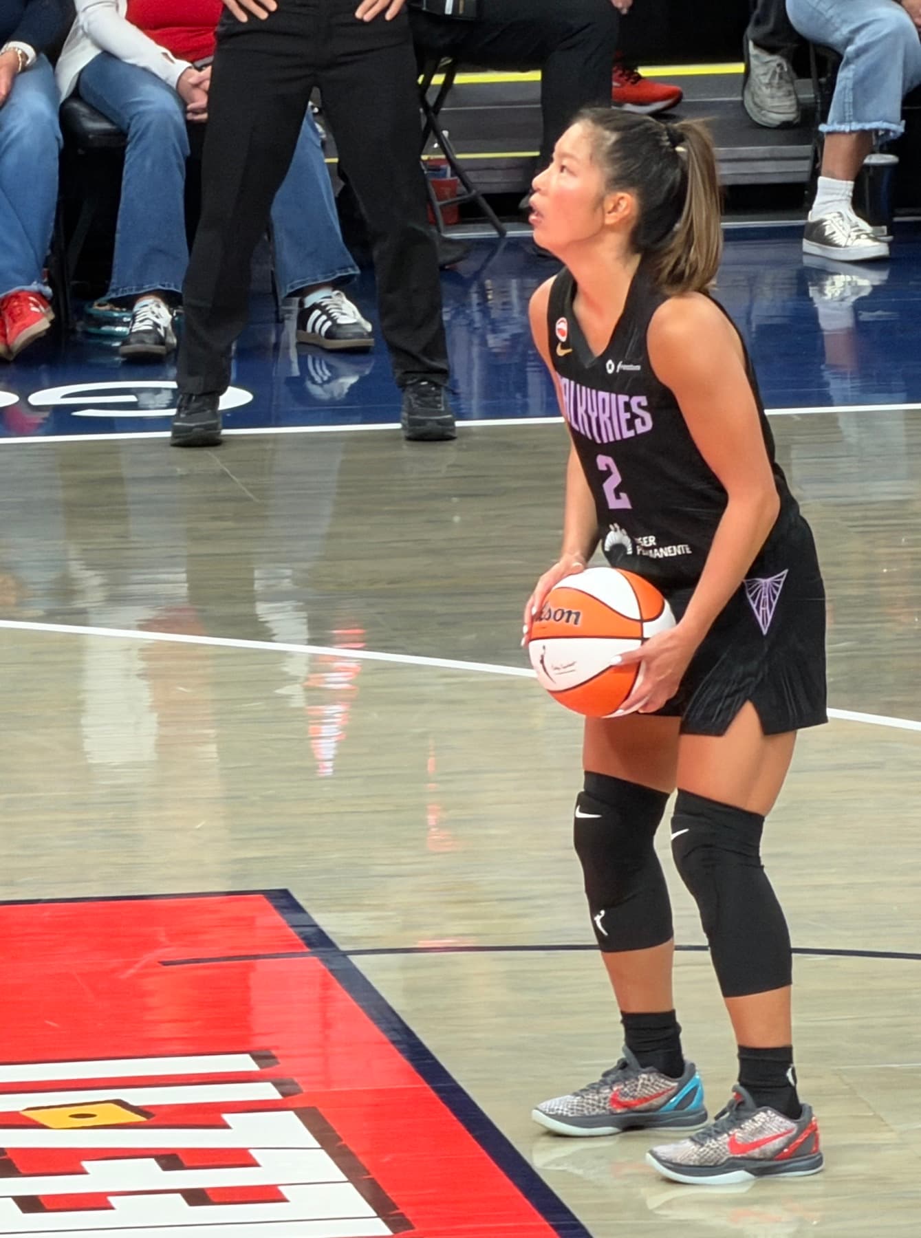 Kaitlyn Chen with the ball for Golden State at Indiana on May 22, 2026.