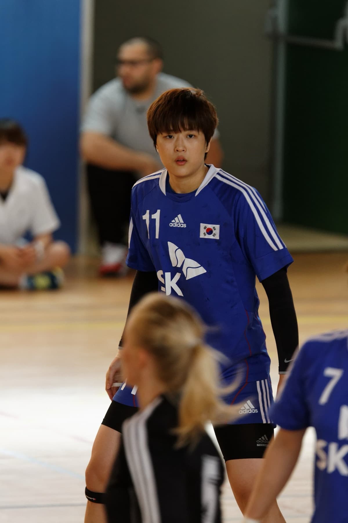 Ryu Eun-hee with South Korea against Issy Paris Hand on Aug. 12, 2014.