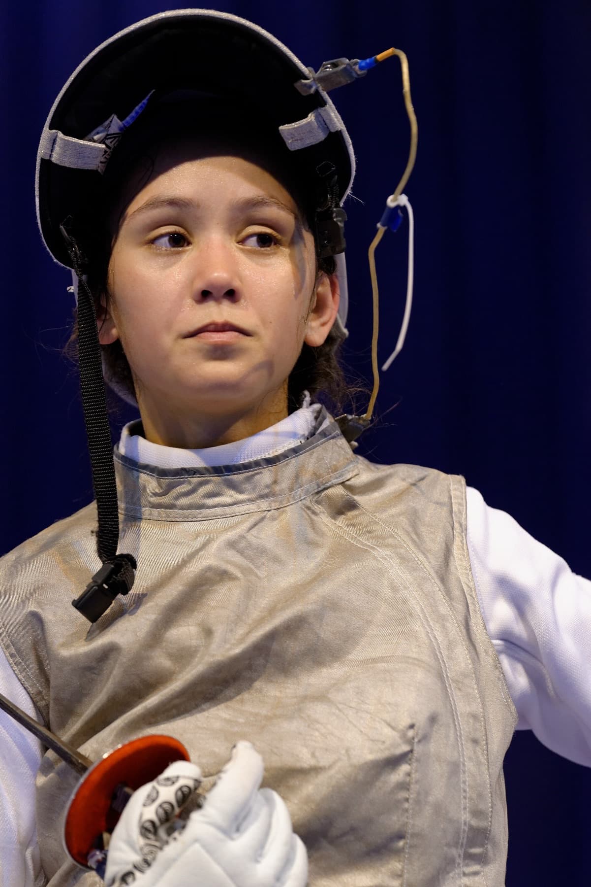 Lee Kiefer at the Saint-Maur women's foil World Cup in November 2014, during her Notre Dame years.