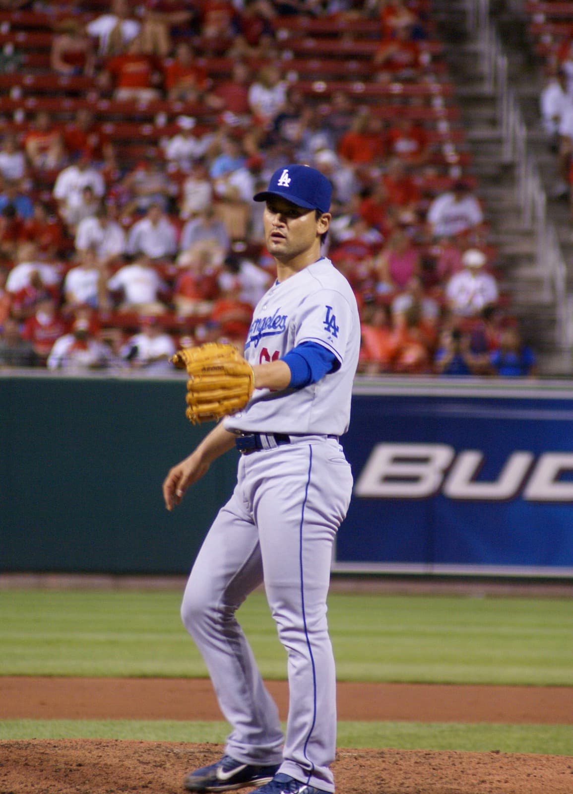 Chan Ho Park with the Los Angeles Dodgers on August 5, 2008 — the first South Korean-born major leaguer, now the first Korean to buy into an MLB ownership group.