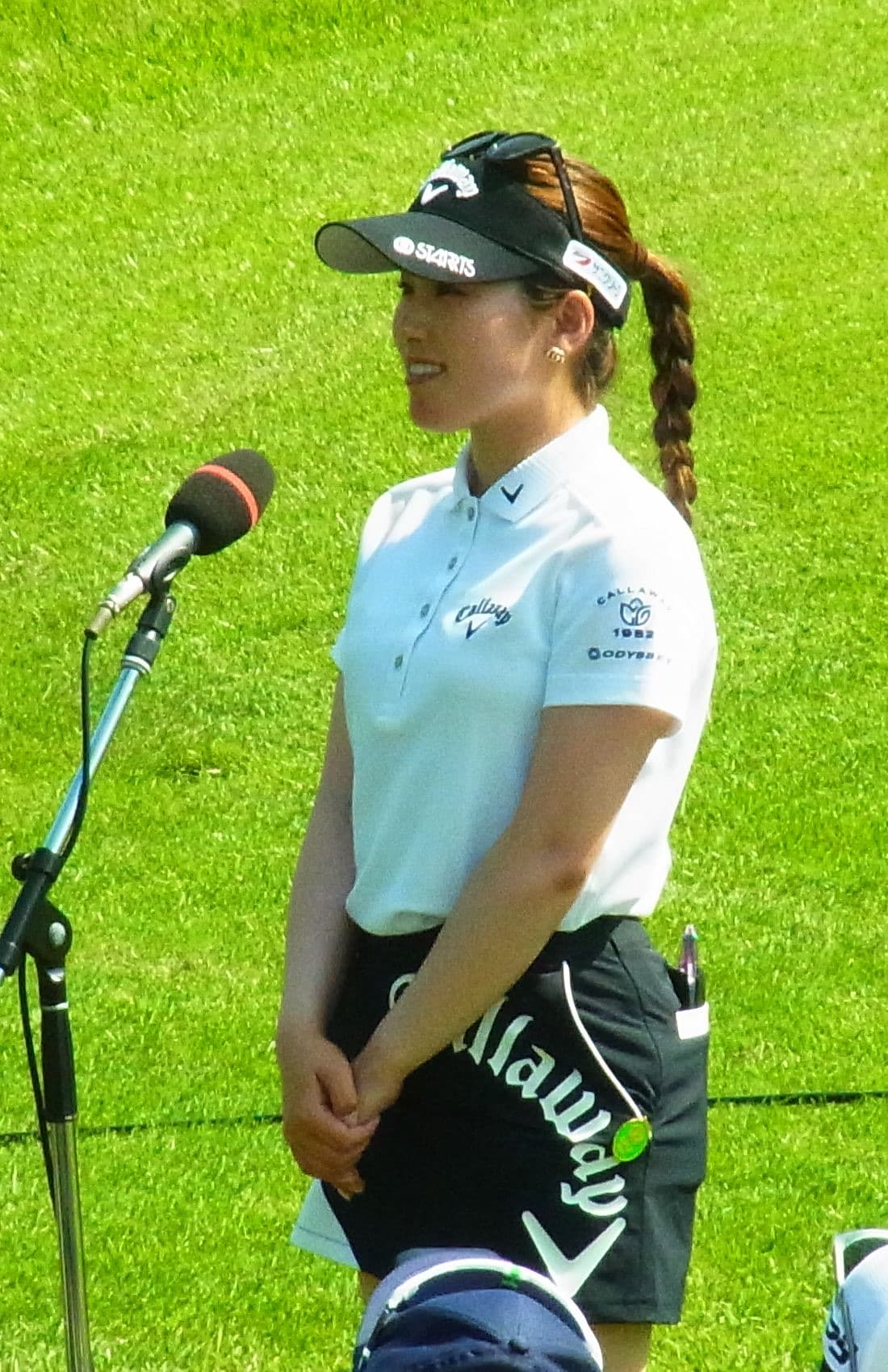 Yuna Nishimura after winning the Nichirei Ladies at Sodegaura Country Club on June 19, 2022.