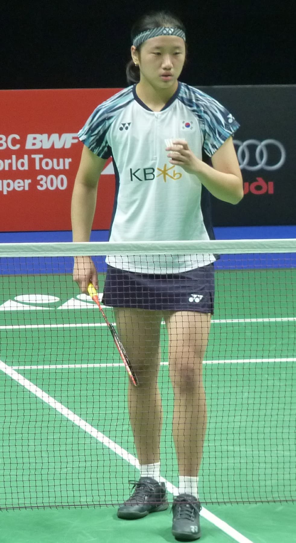 An Se-young on court during a BWF World Tour Super 300 event — the World No. 1 whose form still anchors the athletes-to-watch list.